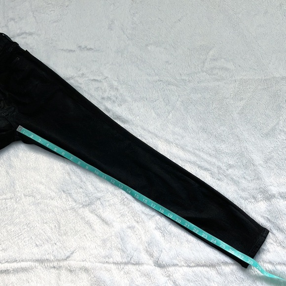 Good American Black GLCO001ST Good Legs Straight Coated Jeans, Size 26 - Picture 5 of 8